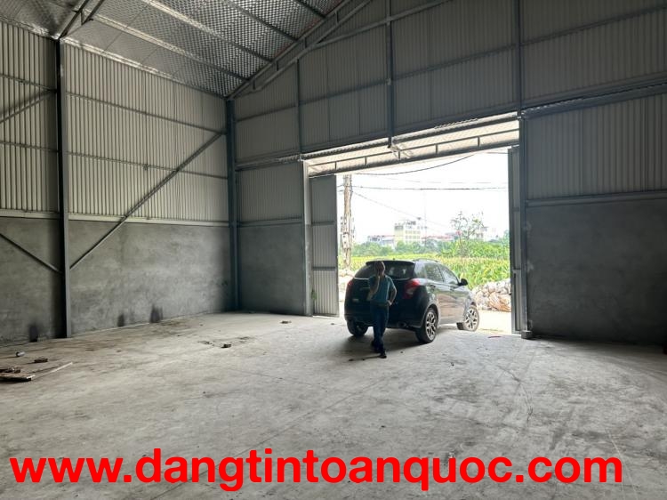 cho thuê kho xưởng ở Bắc Hồng, Đông Anh, Hà Nội. Diện tích 500m  xưởng cao 9.5 m xe container đỗ cửa