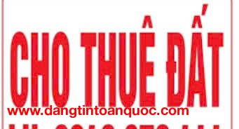 CHÍNH CHỦ CẦN CHO THUÊ ĐẤT TRỐNG –P. HÒA XUÂN, CẨM LỆ, ĐÀ NẴNG