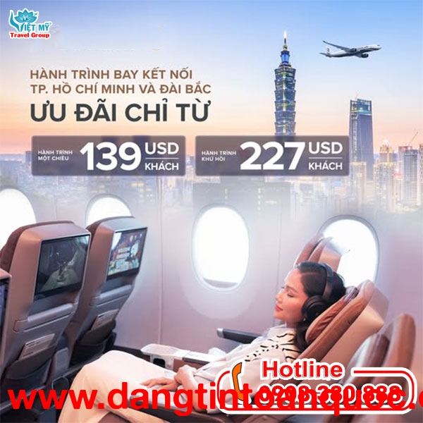 STARLUX Airlines ưu đãi vé đầu năm đi Đài Bắc