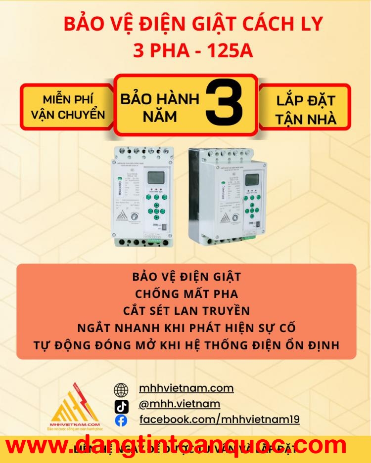 THIẾT BỊ BẢO VỆ ĐIỆN GIẬT MHH VIỆT NAM – GIẢI PHÁP ĐIỆN AN TOÀN CHO NHÀ Ở & CÔNG TRÌNH