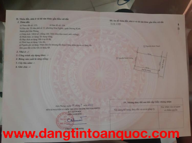 Lô góc tổ 12 An Toàn – Dương Kinh, 180m² ngang 10m  Phù hợp phân lô, đầu tư  ZALO 0567 222 555