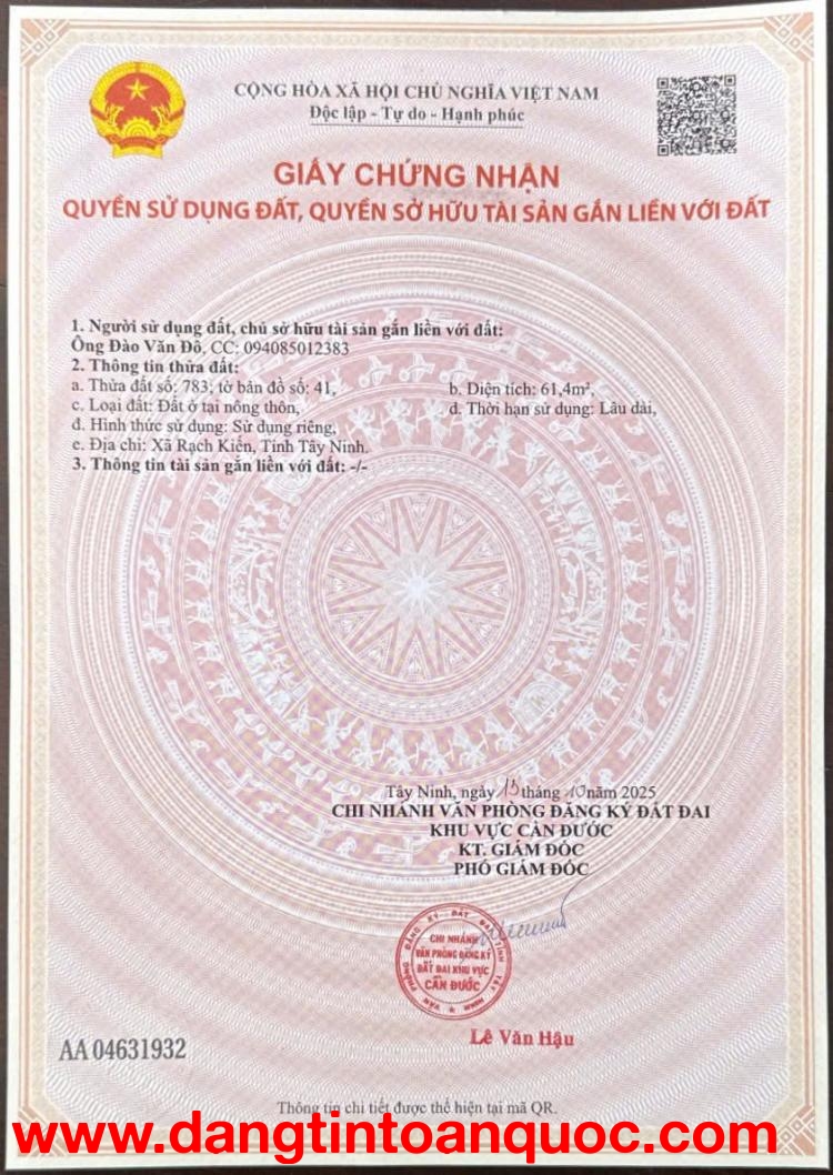 NHÀ ĐẸP – GIÁ TỐT –  BÁN GẤP CĂN NHÀ  Tại Thị trấn Cần Đước, huyện Cần Đước