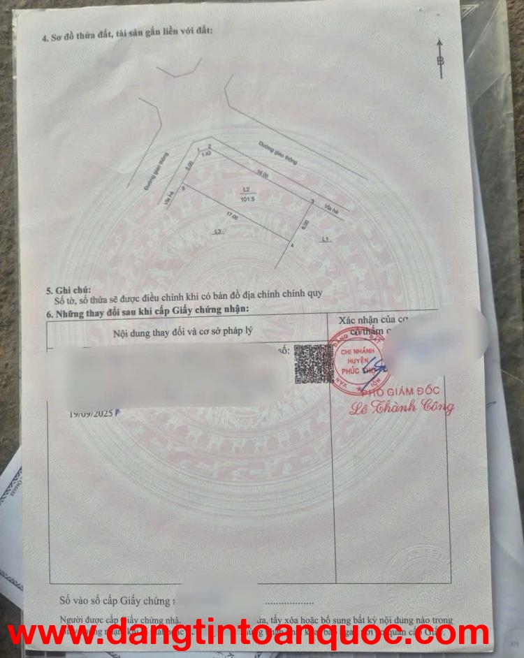 101M LÔ GÓC ĐẤT ĐẤU GIÁ DỘC TRANH - PHÚC TJOJ - HÀ NỘI