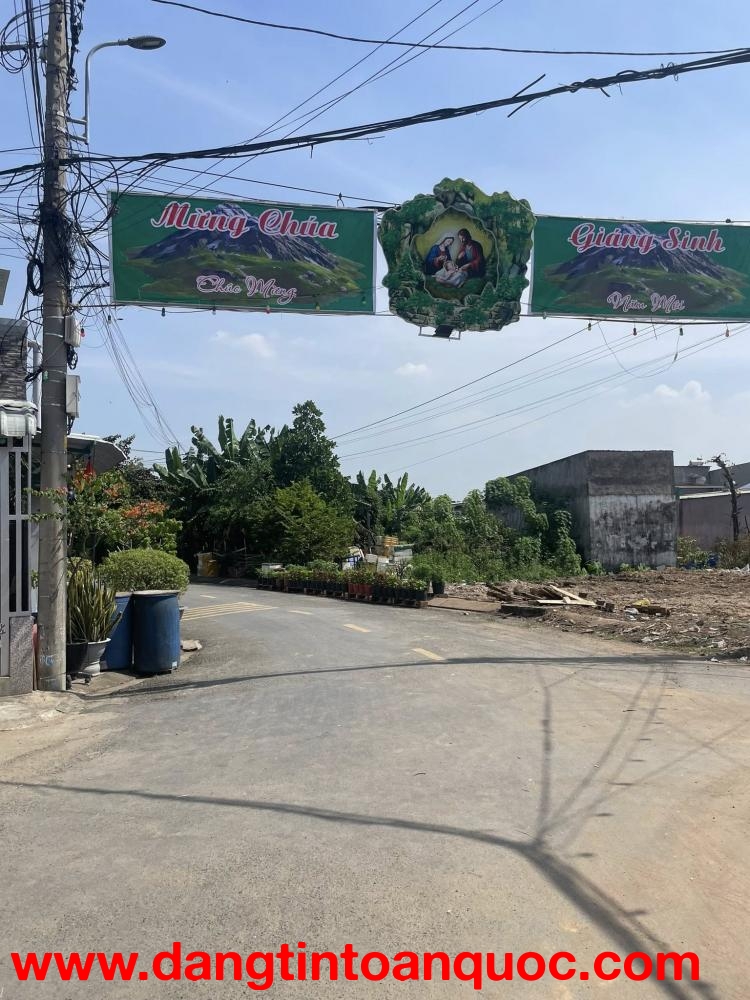 Bán đất mặt tiền nhựa 12m ngang 5x17m giá 5 tỷ Đường Đông Thạnh 7-3