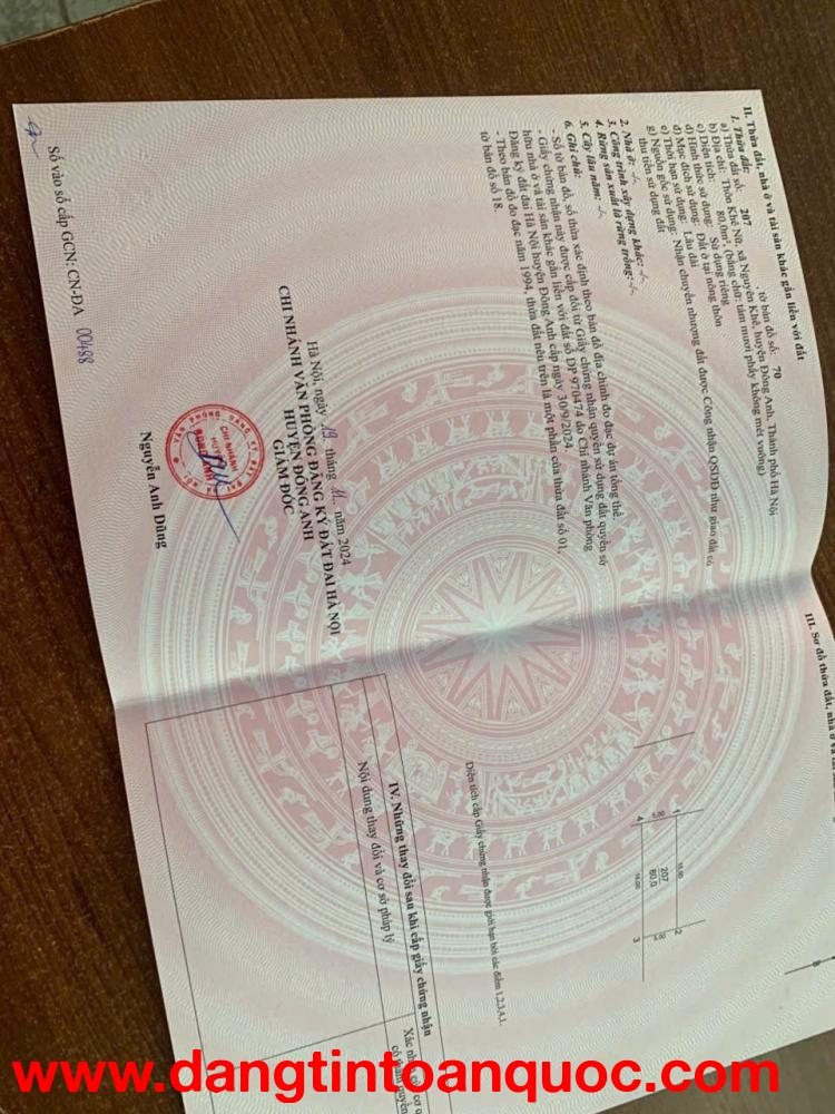 bán 80m đất khê nữ nguyen khê đối diện khu đấu giá