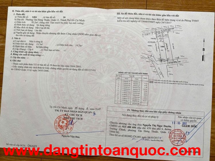 NHÀ CẤP 4 (4x20) 2 MẶT TIỀN TRƯỚC SAU HẺM SONG HÀNH TRƯỜNG CHINH