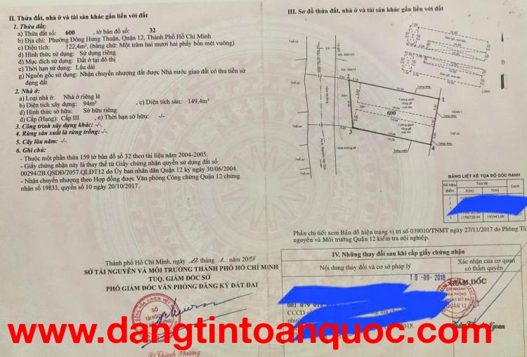 BÁN GẤP 2 DÃY PHÒNG TRỌ – NGUYỄN VĂN QUÁ, Q12 – GIÁ TỐT 9.7 TỶ