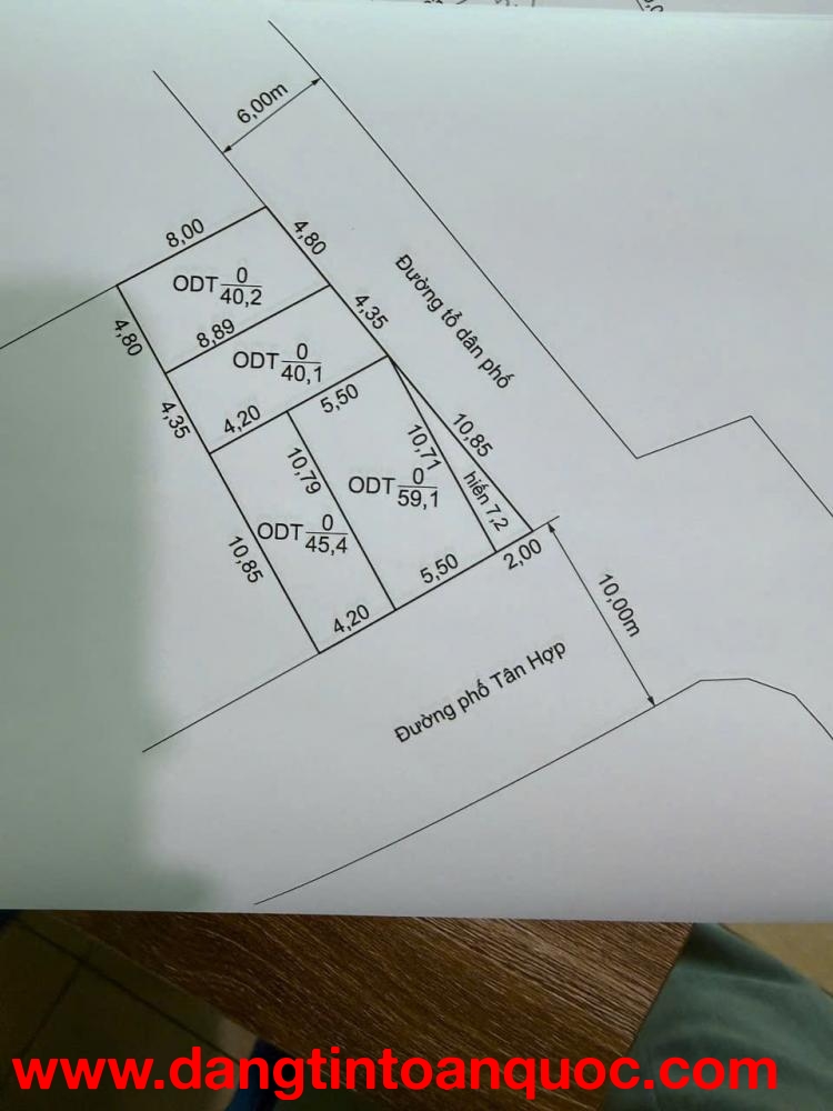 2 LÔ ĐẤT NGÕ 6M TÂN HỢP – GIÁ 1,X TỶ/LÔ  PHÂN KHÚC HIẾM – DỄ THANH KHOẢN  ZALO 0567 222 555