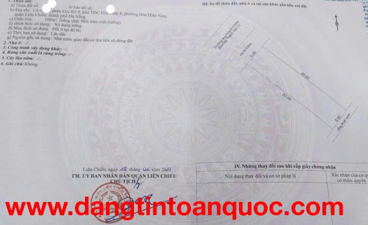 ????????Bán đất đường THẠCH SƠN 3-  gần đường Mê Linh trục chính đi Bà Nà Hills