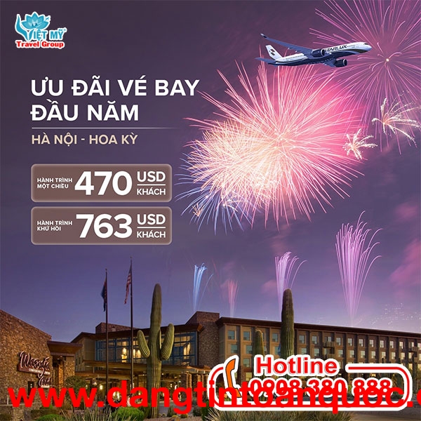STARLUX Airlines ưu đãi vé đầu năm Hà Nội đi Hoa Kỳ