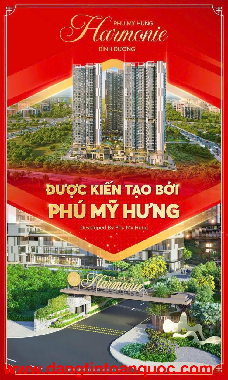 PHÚ MỸ HƯNG THE HARMONIE – CĂN HỘ ĐÓN SÓNG PHÁT TRIỂN BÌNH DƯƠNG