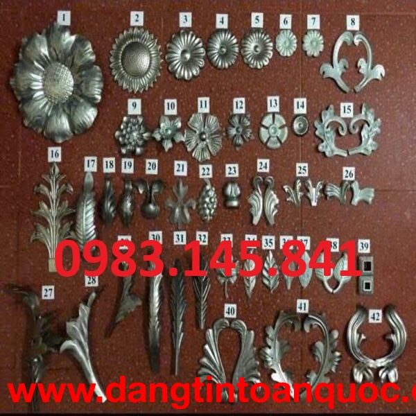  Phụ kiện hoa tôn dập sắt mỹ thuật – Nâng tầm giá trị công trình