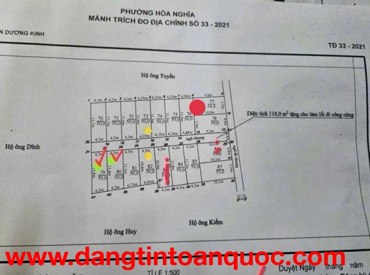 Lô đất tuyến 2 ngõ 136 Hải Phong giá 1.6x tỷ – Vị trí hiếm sát Vinhomes Gold City, ô tô vào tận nơi 