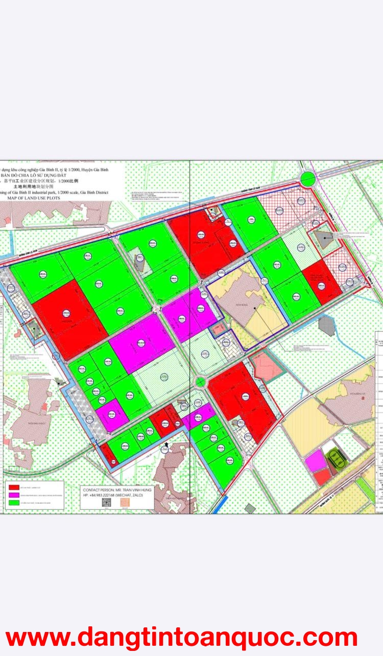 Cho thuê đất KCN Gia Bình II - Giá thỏa thuận