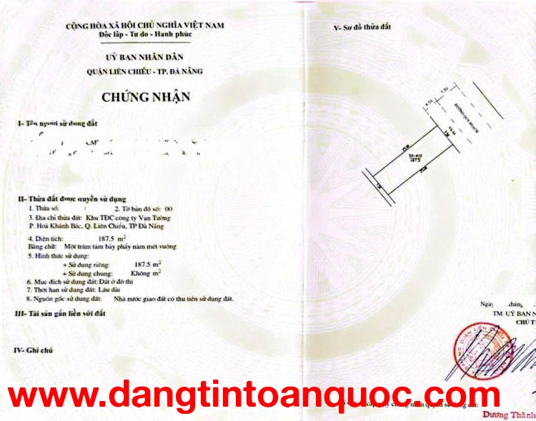 ????Bán đất đường Phan Văn Thuật - View công viên - Sát biển