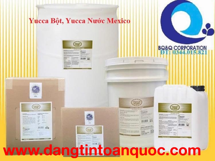 Yucca nguyên liệu dạng nước, dạng bột hàng Mexico, bổ sung vào thức ăn cho vật nuôi