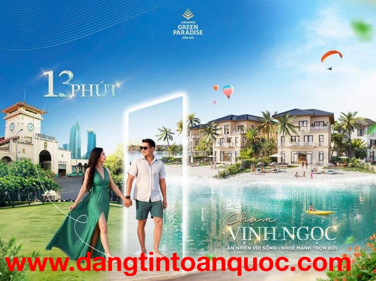 VIN CẦN GIỜ - SIÊU PHẨM LIỀN KỀ MẶT BIỂN HỮU HẠN - GIÁ THỜI ĐIỂM ĐẦU CỰC TỐT - LỰA CHỌN TỐI ƯU CHO N