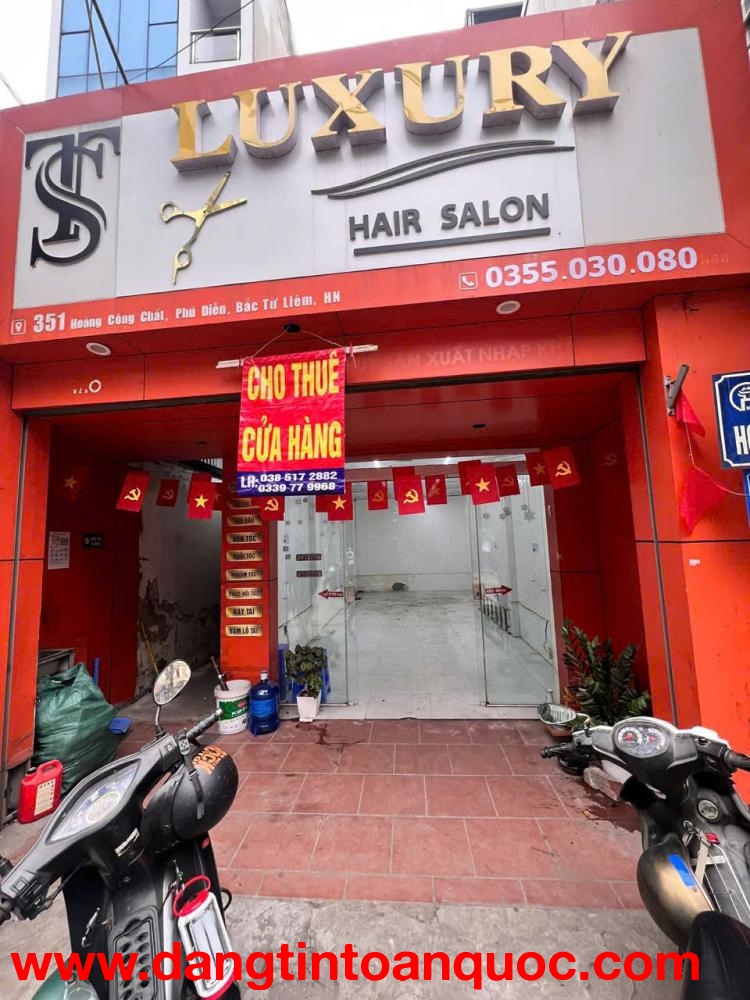Chính chủ cho thuê mặt bằng kinh doang tại 351 Hoàng Công Chất