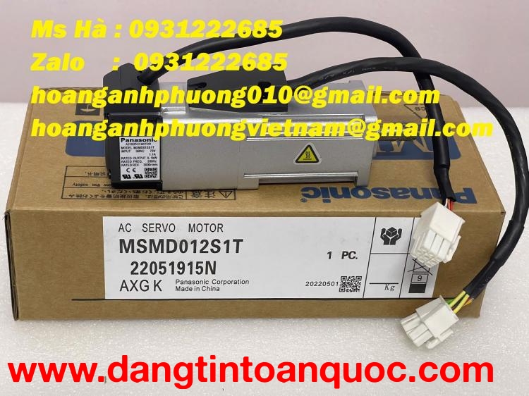 Panasonic 100W - servo motor MSMD012S1T điều khiển chính xác 