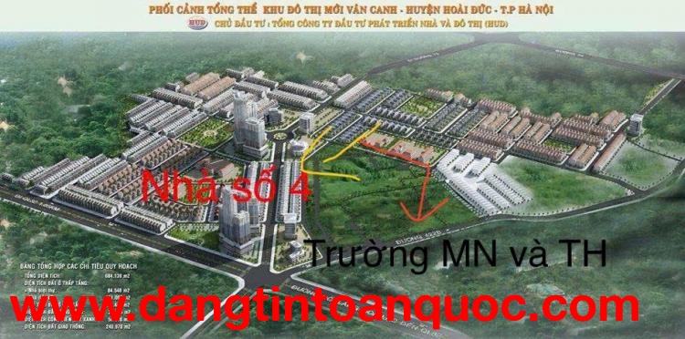BÁN BIỆT THỰ HUD VÂN CANH – BT10 – LÔ SỐ 4- Lô số 4, BT10, KĐT HUD Vân Canh, Hoài Đức, Hà Nội