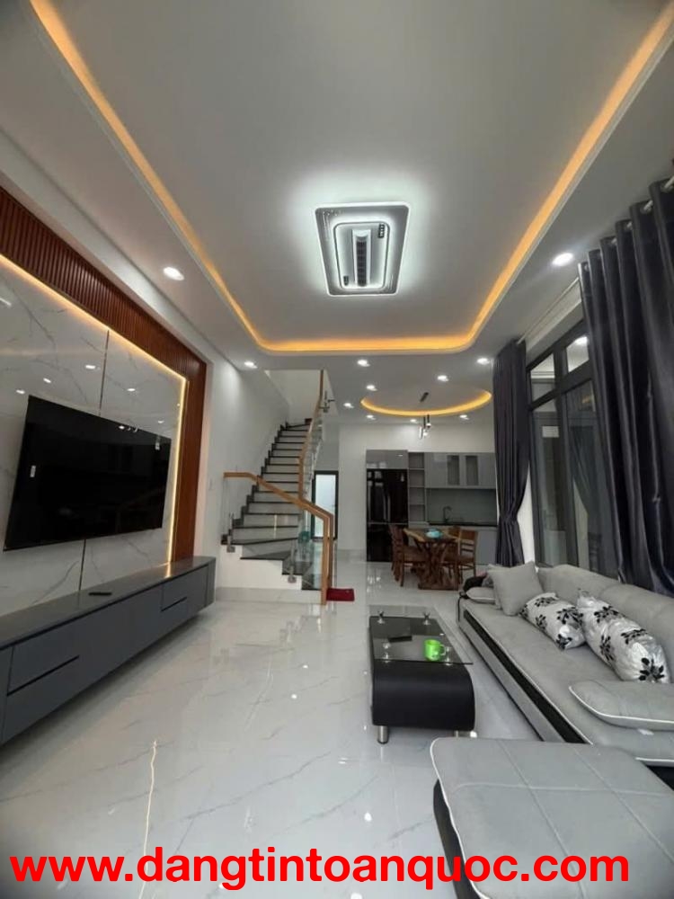 NHÀ BÁN 2 TẦNG MỚI TINH GẦN 90M²,  HẺM XE TẢI THÔNG. TRỤC NGẮN THỚI TỨ 2, THỚI TAM THÔN, HÓC MÔN