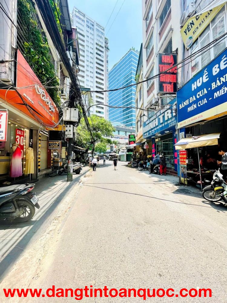 BÁN NHÀ MẶT PHỐ NHÂN HOÀ DT56M 2 MẶT TIỀN, KINH DOANH, VỈA HÈ, OTO DỪNG ĐỖ, HƠN 29 TỶ