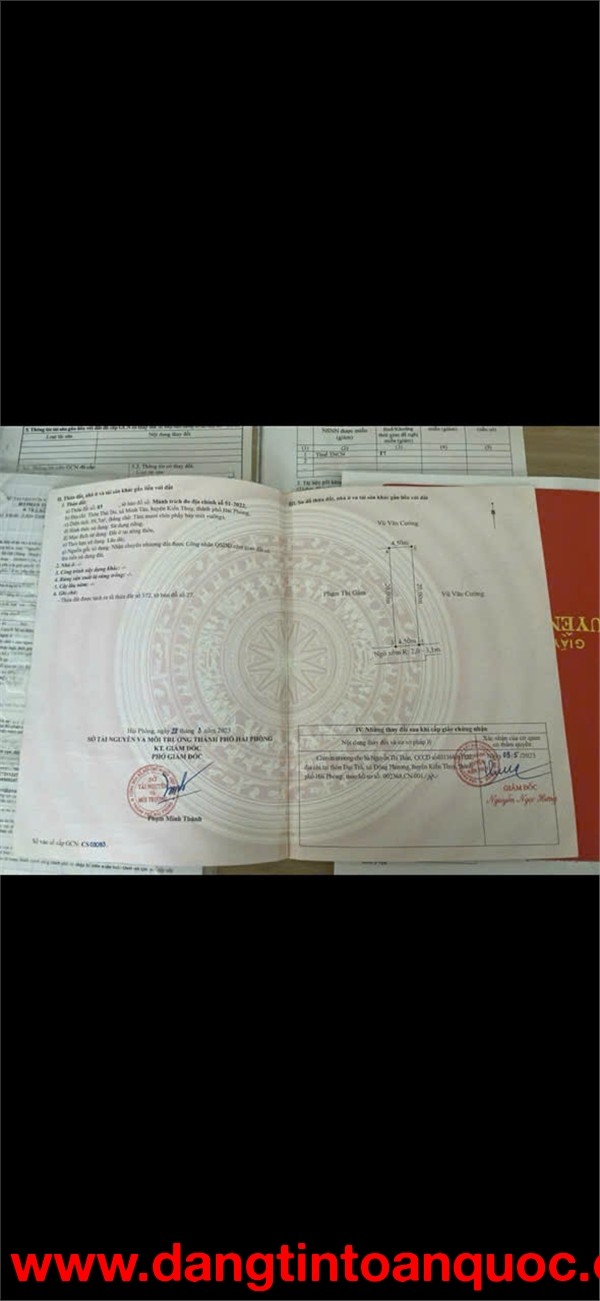 Lô đất Thù Du – Minh Tân – Kiến Thụy  Diện tích đẹp gần 90m², khu dân cư đông  ZALO 0567 222 555