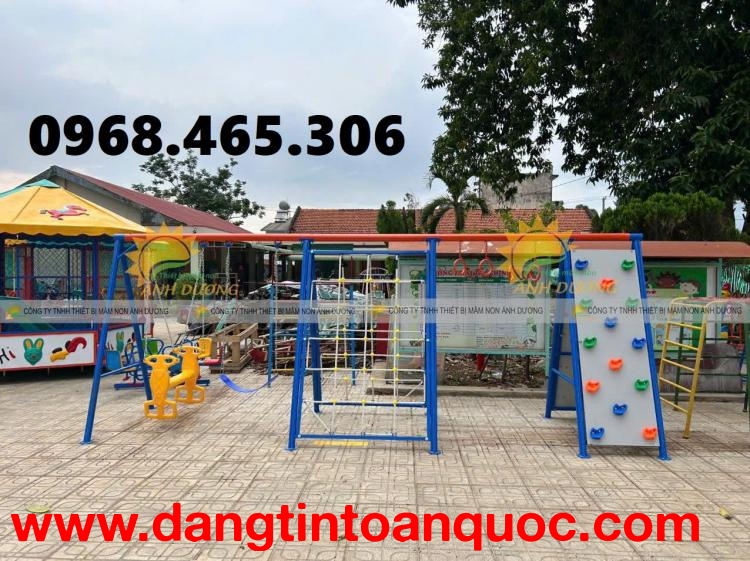 Thang vận động trẻ em, khung leo trèo cho bé, bộ khung leo trèo vận động mầm non