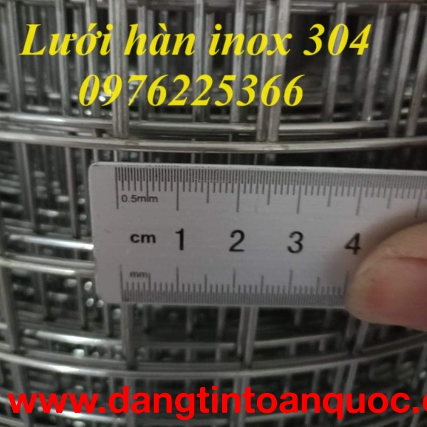 Lưới inox 304 ô vuông 25x25