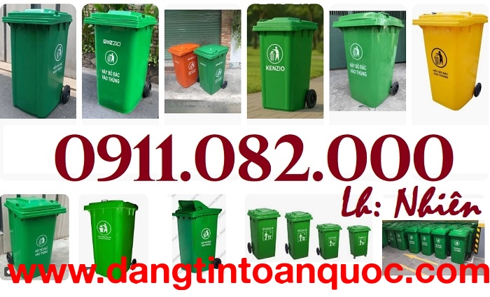  Thùng rác sỉ lẻ giá tốt hàng chất lượng- thùng rác 120l 240l màu sắc đa dạng- lh 0911082000