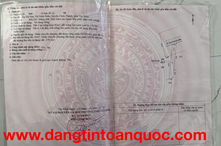 Bán Đất Chính Chủ Ấp Trà Sim, Xã Ninh Điền, Châu Thành, Tây Ninh - Giá Tốt Đầu Tư