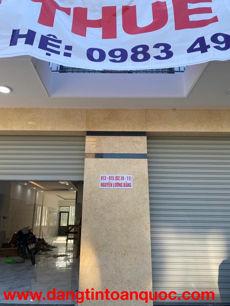 CHO THUÊ NHÀ NGUYÊN CĂN MẶT TIỀN NGUYỄN LƯƠNG BẰNG – LIÊN CHIỂU, ĐÀ NẴNG