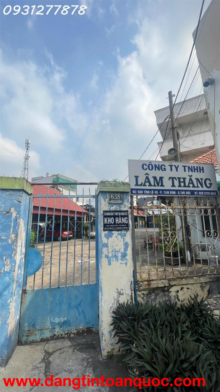 ✨????CHO THUÊ KHO XƯỞNG 3500m -MẶT TIỀ.N ĐƯỜNG  Tô Ngọc Vân Tam Phú Thủ Đức 400 tr