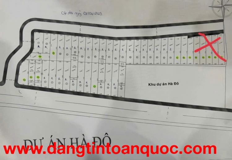 BÁN LÔ ĐẤT (5x21) KDC HÀ ĐÔ – ĐƯỜNG LÊ THỊ RIÊNG - VỊ TRÍ ĐẸP