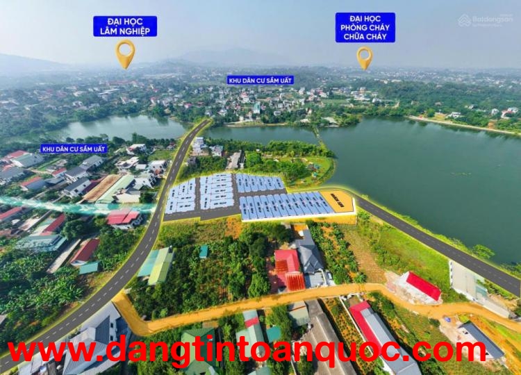 Chính chủ độc quyền bán 23 lô đất mặt hồ xã Phú Cát Hoà Lạc vừa ra hàng, 100% thổ cư 3 tỷ/lô 120m2