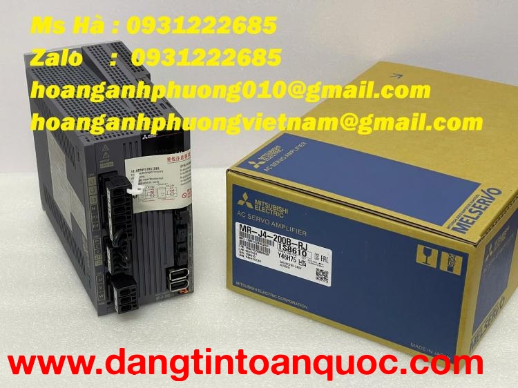Servo điều khiển chính xác - phản hồi nhanh - Mitsubishi MR-J4-200B-RJ 