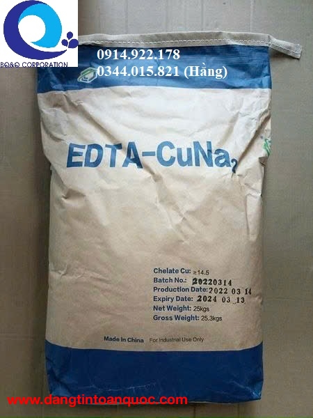 Đồng hữu cơ, Đồng chelate, Edta CuNa2, dùng trong thủy sản và nông nghiệp