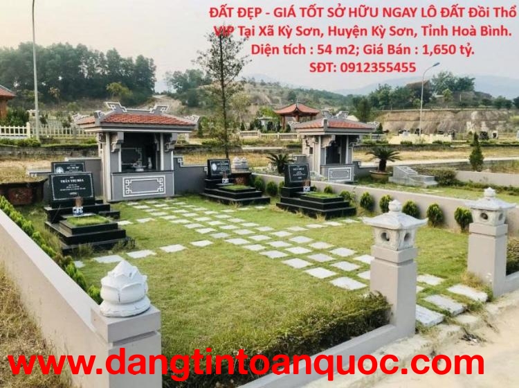 ĐẤT ĐẸP - GIÁ TỐT SỞ HỮU NGAY LÔ ĐẤT Đồi Thổ VIP Tại Xã Kỳ Sơn, Huyện Kỳ Sơn, Tỉnh Hoà Bình.