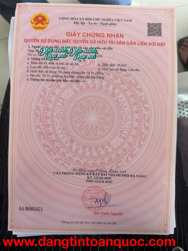 Cần bán lô đất kiệt Ô TÔ K123 Nguyễn Công Hoan