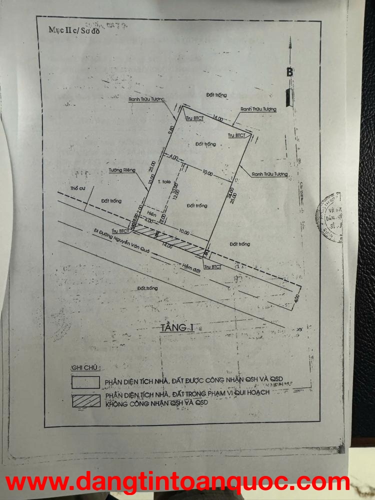 KHO XƯỞNG 1/ NGUYỄN VĂN QUÁ - 350M2 - NGANG KHỦNG 14M - 25 TỶ