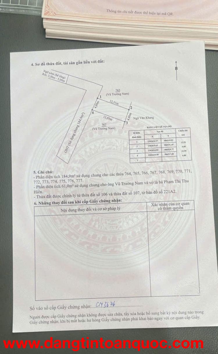 ĐẤT ĐẸP - GIÁ TỐT CHÍNH CHỦ BÁN NHANH LÔ ĐẤT VỊ TRÍ TẠI huyện An Lão, tp Hải Phòng