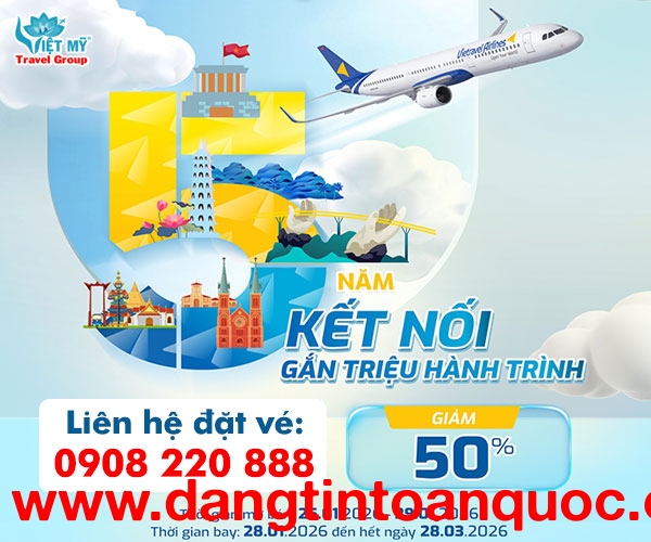 Vietravel Airlines ưu đãi kỷ niệm 5 năm cất cánh