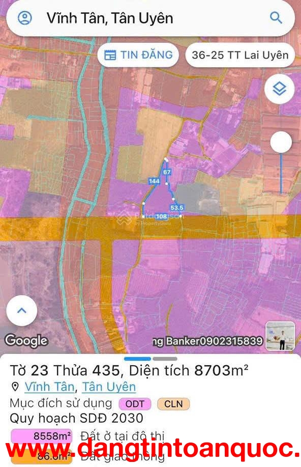CHÍNH CHỦ BÁN 7971M2 ĐẤT SẴN SỔ DUY NHẤT MẶT TIỀN VÀNH ĐAI 4-TÂN UYÊN-BÌNH DƯƠNG