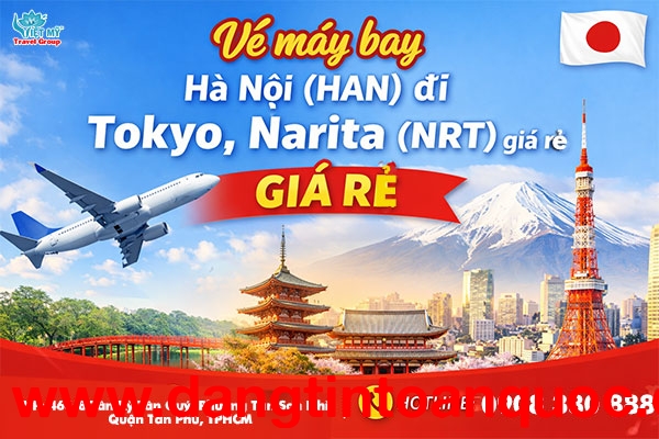 Vé máy bay Hà Nội (HAN) đi Tokyo, Narita (NRT) giá rẻ