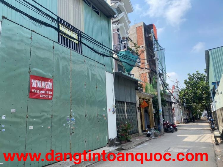 Cho thuê kho góc 2 mặt tiền, vị trí thuận tiện xe tải ra vào 24/7, khu Bình Trị Đông A, quận Bình Tâ