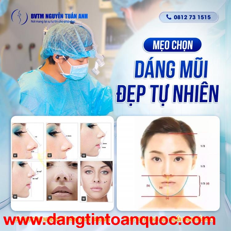 Mẹo chọn dáng mũi đẹp tự nhiên phù hợp với từng gương mặt