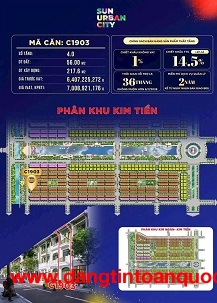 SUN URBAN CITY HÀ NAM – KIM TIỀN 1 DUY NHẤT 1 CĂN GIÁP GÓC, GIÁ HƠN 5 tỷ TỐT NHẤT THỊ TRƯỜNG