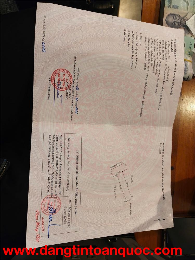 2,x tỷ  Lô đất giá tốt hiếm tại Tân Thành – Ngõ 5m ô tô vào tận nơi, quỹ đất đẹp Dương Kinh  ZALO 05