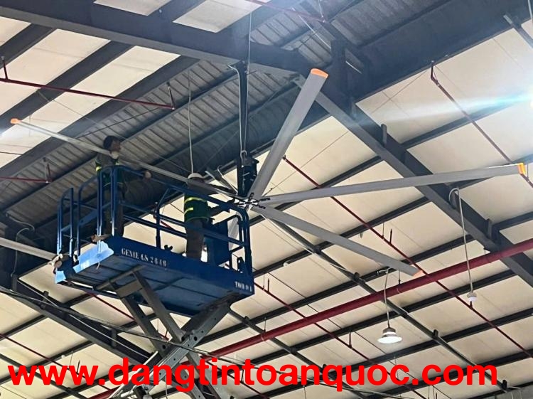 Cách lắp đặt quạt trần công nghiệp