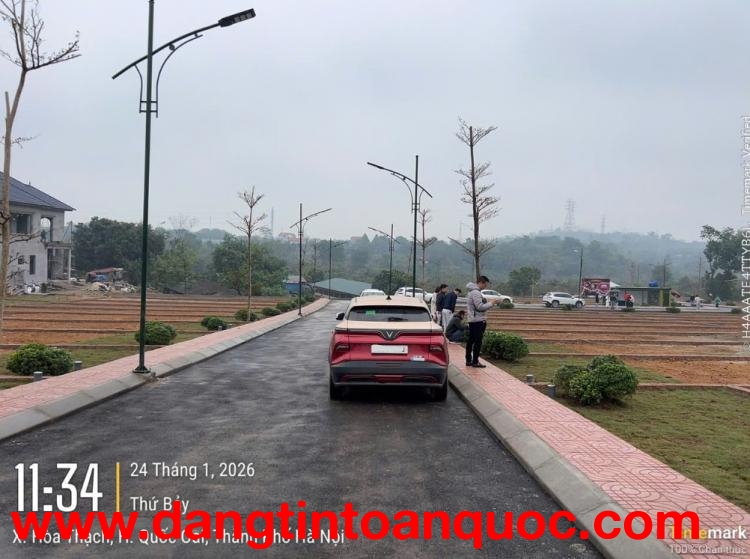 Em cần nhanh lô đất DT 101.7m full thổ cư MT 9m - Vị trí đẹp tại Phú Cát, Hòa Lạc, Hà Nội